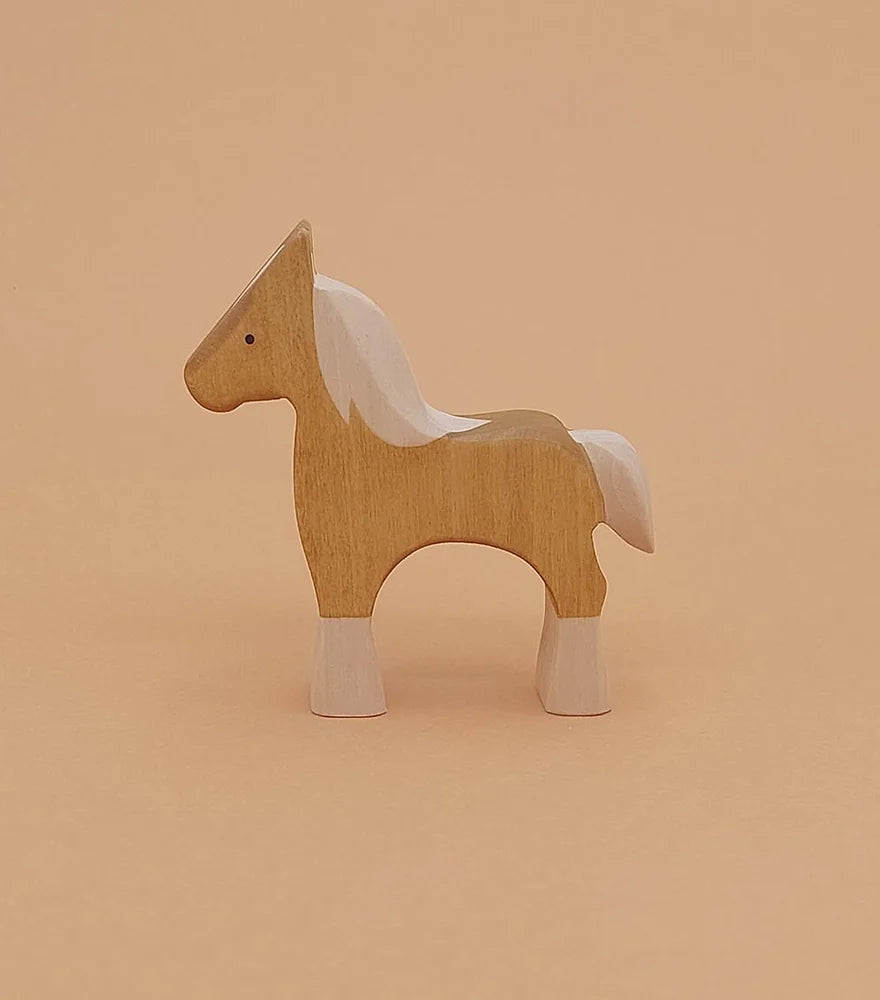 wooden palomino foal