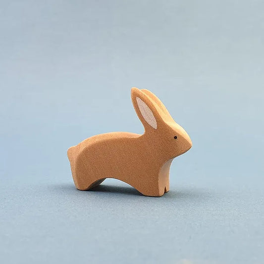 wooden natural rabbit