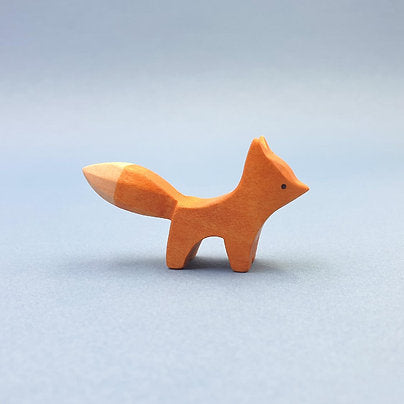 wooden red fox pup