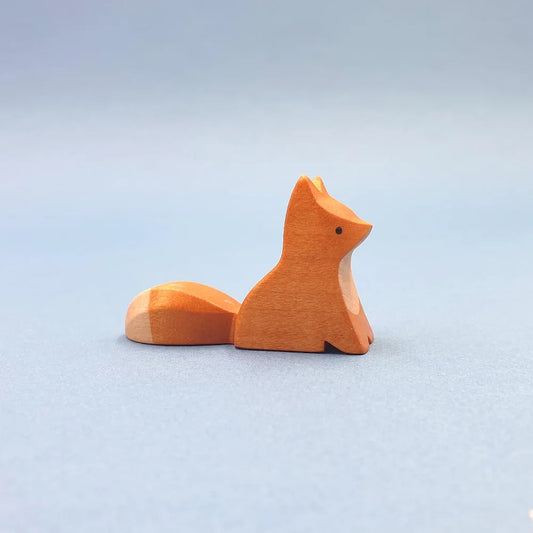 wooden red fox pup