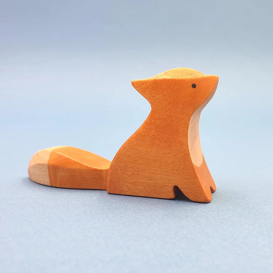 wooden red fox