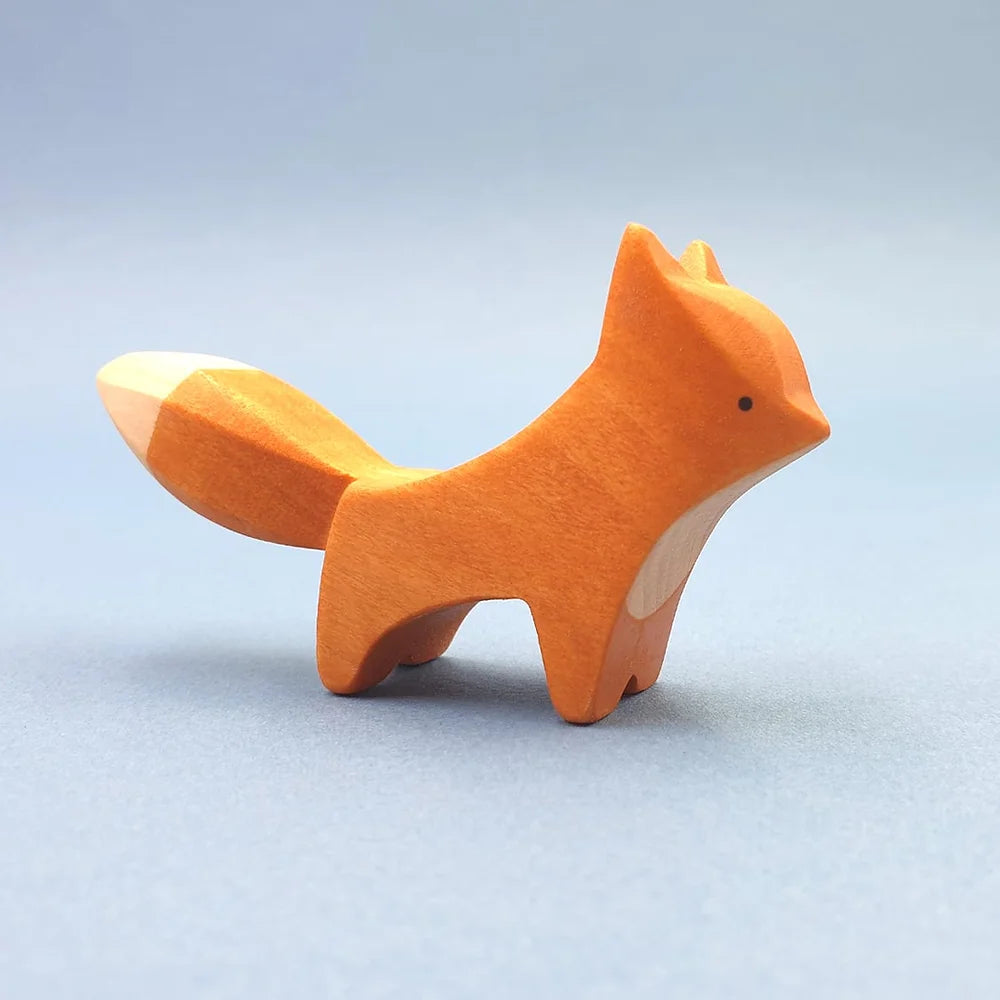 wooden red fox