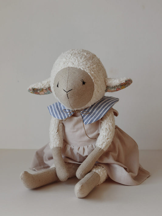 large sheep doll