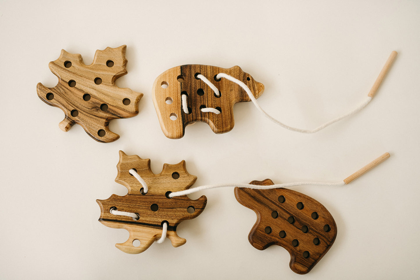 wooden lacing toys